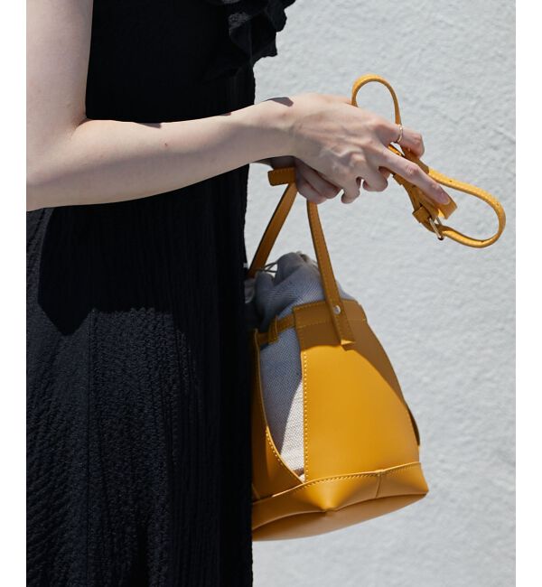 MAJESTICLEGON「カッティングミニショルダーバッグ」|ショルダー・メッセンジャー|イエロー