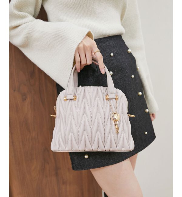 MAJESTICLEGON「♯チャームセットキルティングバッグ」|ショルダー・メッセンジャー|