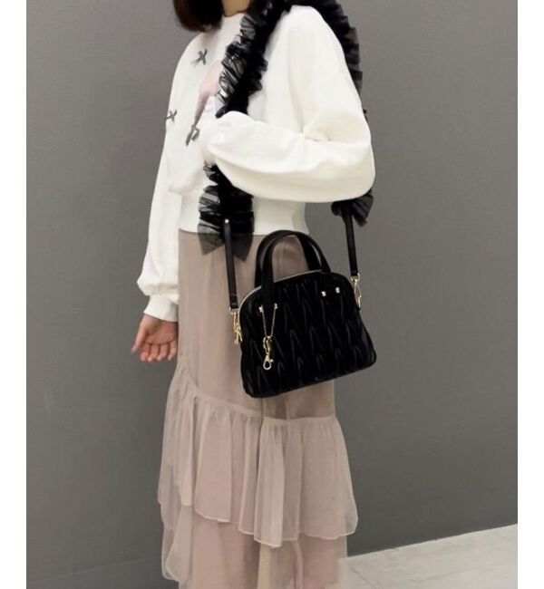 MAJESTICLEGON「♯チャームセットキルティングバッグ」|ショルダー・メッセンジャー|