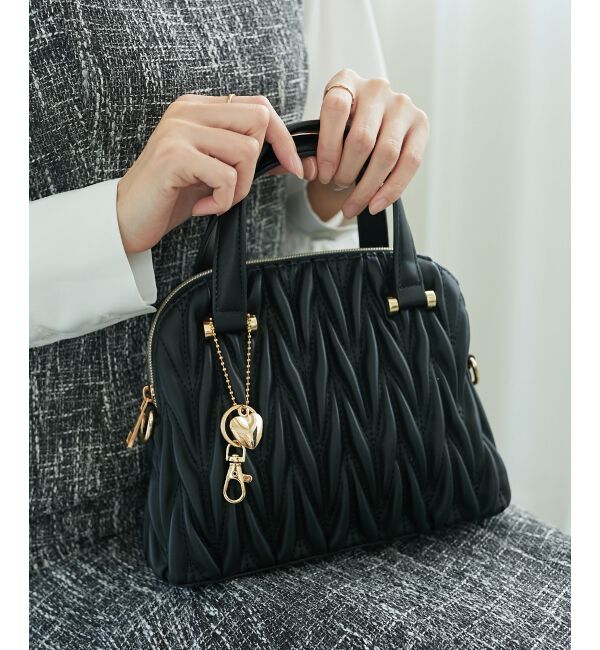 MAJESTICLEGON「♯チャームセットキルティングバッグ」|ショルダー・メッセンジャー|