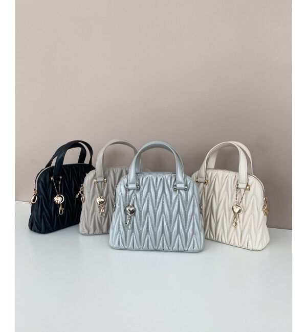 MAJESTICLEGON「♯チャームセットキルティングバッグ」|ショルダー・メッセンジャー|