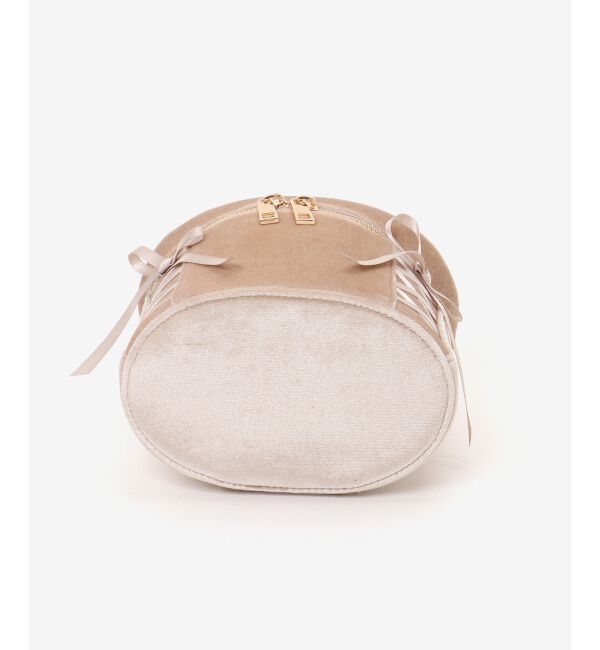 MAJESTICLEGON「レースアップベロアバニティバッグ」|ショルダー・メッセンジャー|