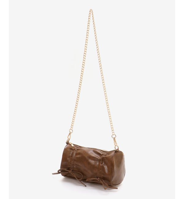 MAJESTICLEGON「パールチェーンセットWリボンバッグ」|ショルダー・メッセンジャー|