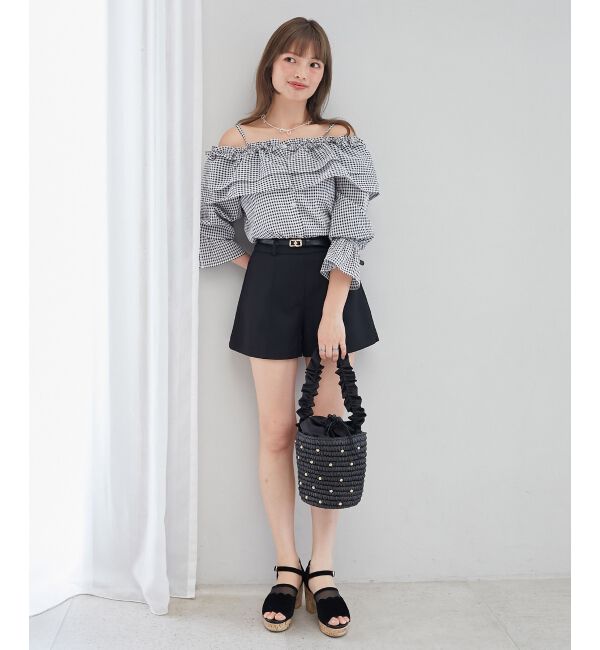  「雑材スタッズフリルバッグ」|ショルダー・メッセンジャー|