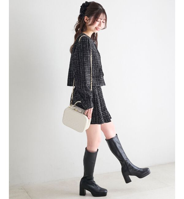  「ハートキルティングスクエアバッグ」|ショルダー・メッセンジャー|