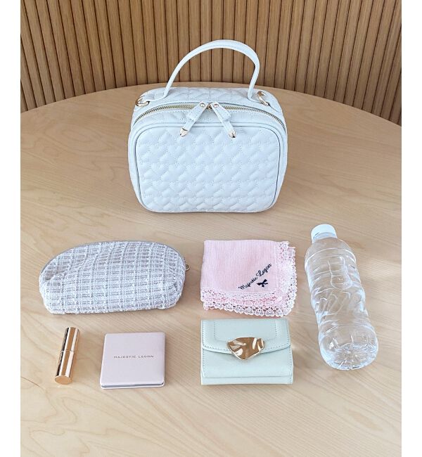  「ハートキルティングスクエアバッグ」|ショルダー・メッセンジャー|