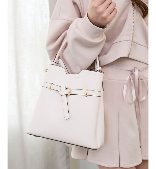  「ノットベルトショルダーバッグ」|ショルダー・メッセンジャー|アイボリー