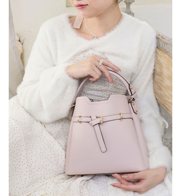  「ノットベルトショルダーバッグ」|ショルダー・メッセンジャー|ピンク