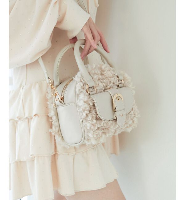  「プードルボアミニショルダーバッグ」|ショルダー・メッセンジャー|