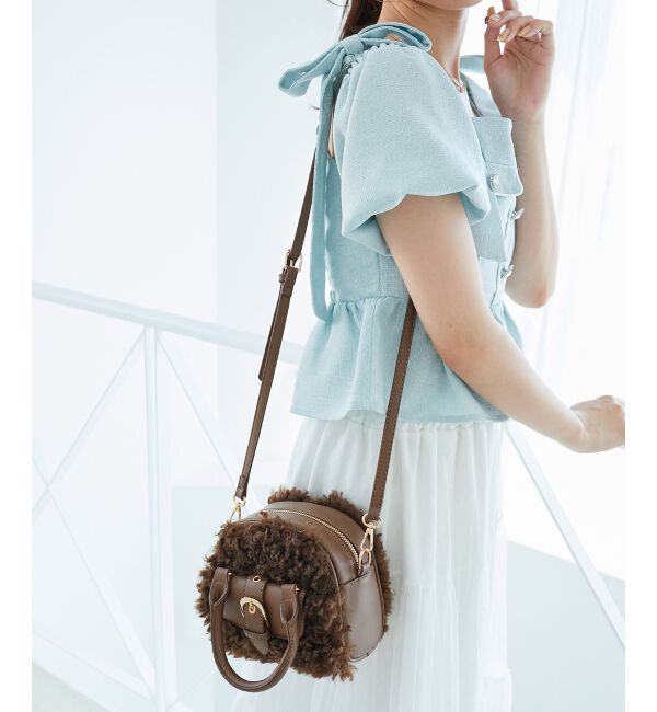  「プードルボアミニショルダーバッグ」|ショルダー・メッセンジャー|