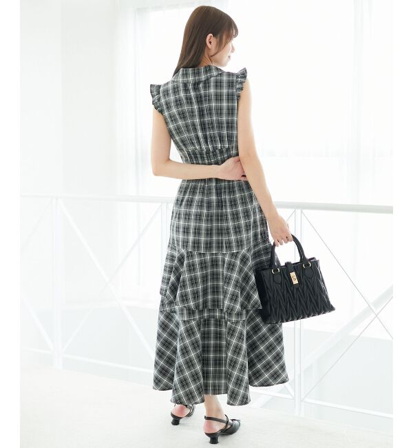  「デコルテオープンノースリロングワンピ」|ワンピース|