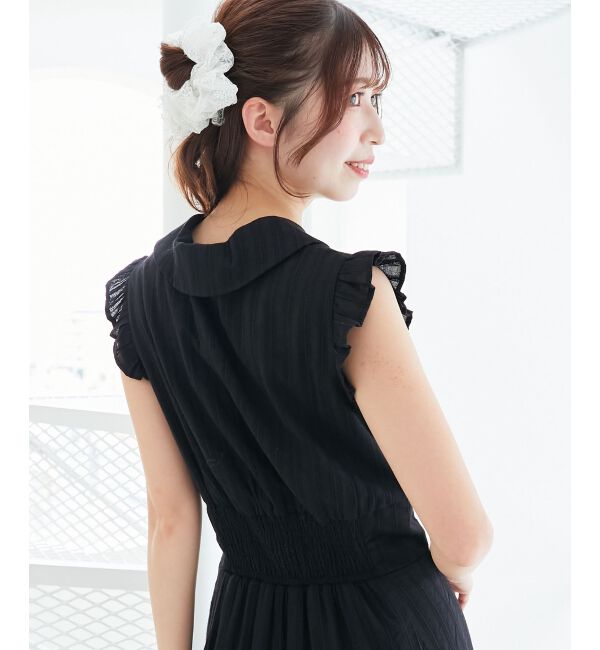  「デコルテオープンノースリロングワンピ」|ワンピース|