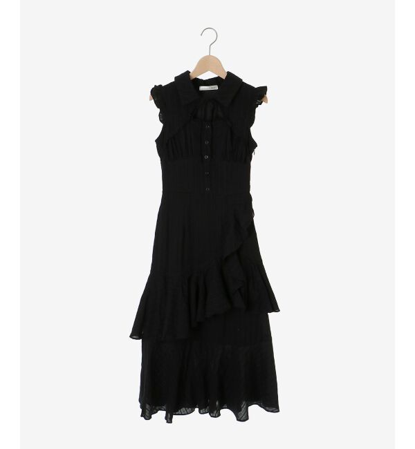  「デコルテオープンノースリロングワンピ」|ワンピース|