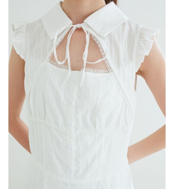  「デコルテオープンノースリロングワンピ」|ワンピース|