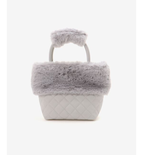  「キルティングビジューファーバッグ」|ショルダー・メッセンジャー|