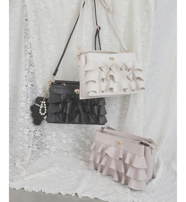  「フリルマルチポケットショルダーバッグ」|ショルダー・メッセンジャー|