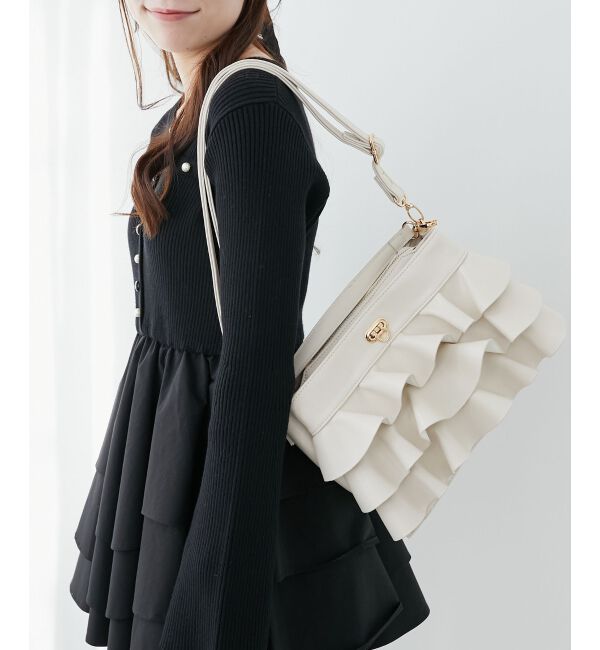  「フリルマルチポケットショルダーバッグ」|ショルダー・メッセンジャー|