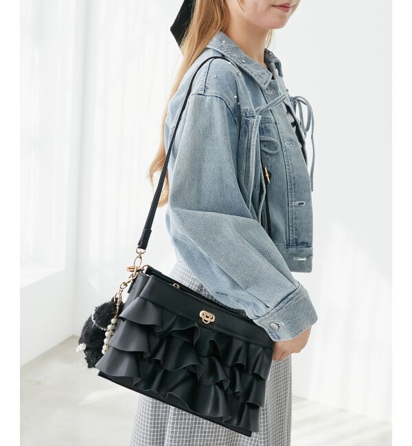  「フリルマルチポケットショルダーバッグ」|ショルダー・メッセンジャー|