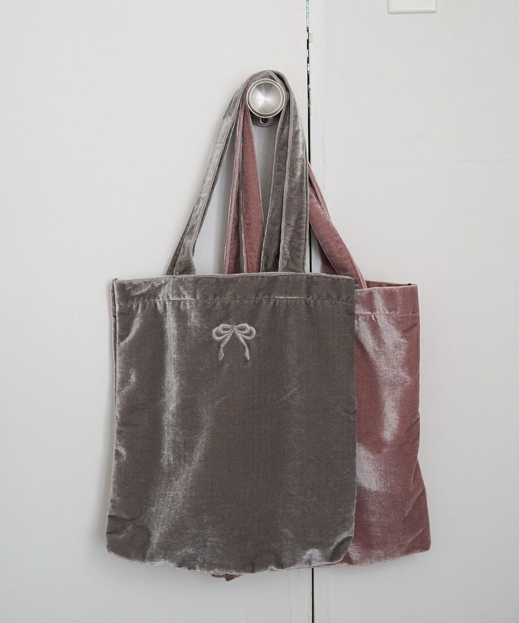 earth music&ecology「【WEB限定】ベロアトートバッグ」|トートバッグ|