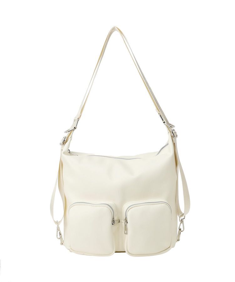 earth music&ecology「Wポケット３WAYショルダーバッグ」|ショルダー・メッセンジャー|