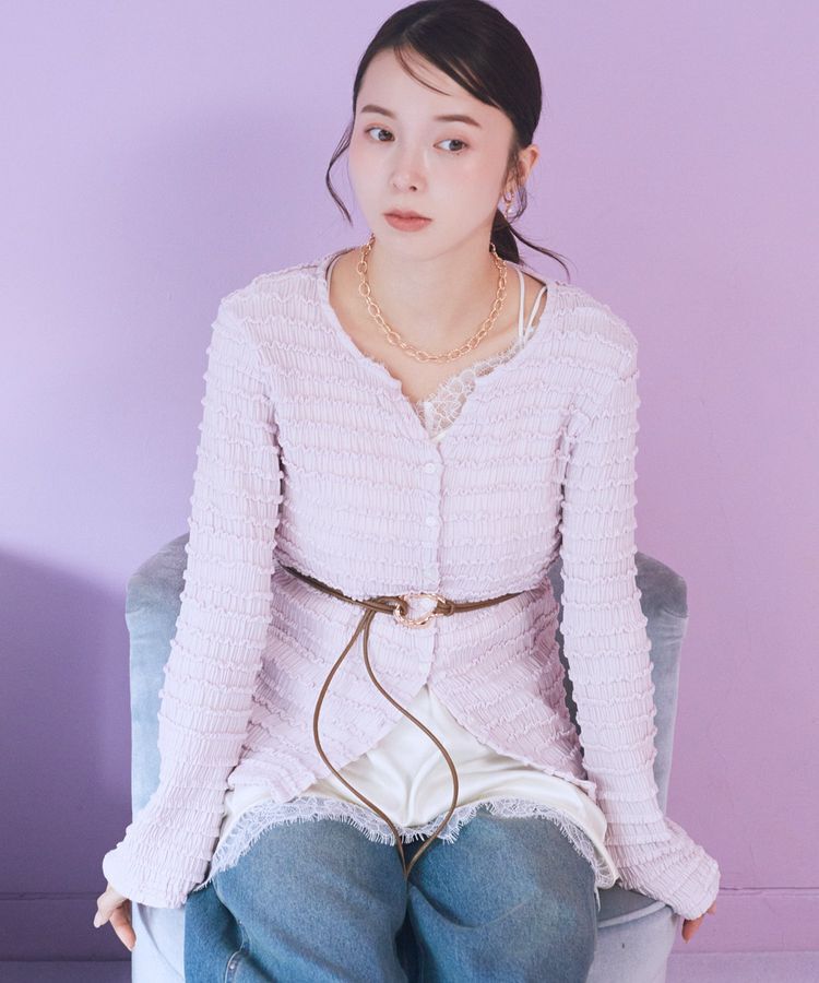 earth music&ecology「ジグザグチェーンマンテルネックレス」|ネックレス|