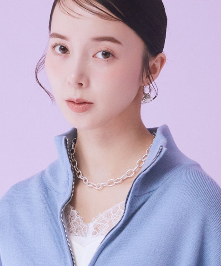 earth music&ecology「ジグザグチェーンマンテルネックレス」|ネックレス|