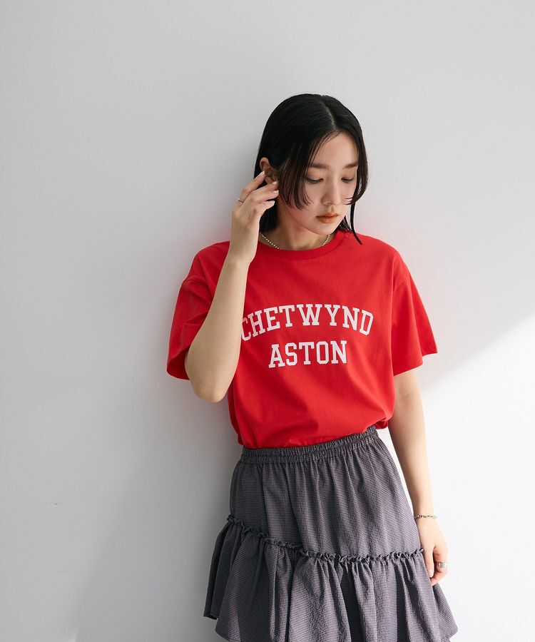 Green Parks「汗染み防止カレッジロゴボックスTシャツ」|Tシャツ・カットソー|