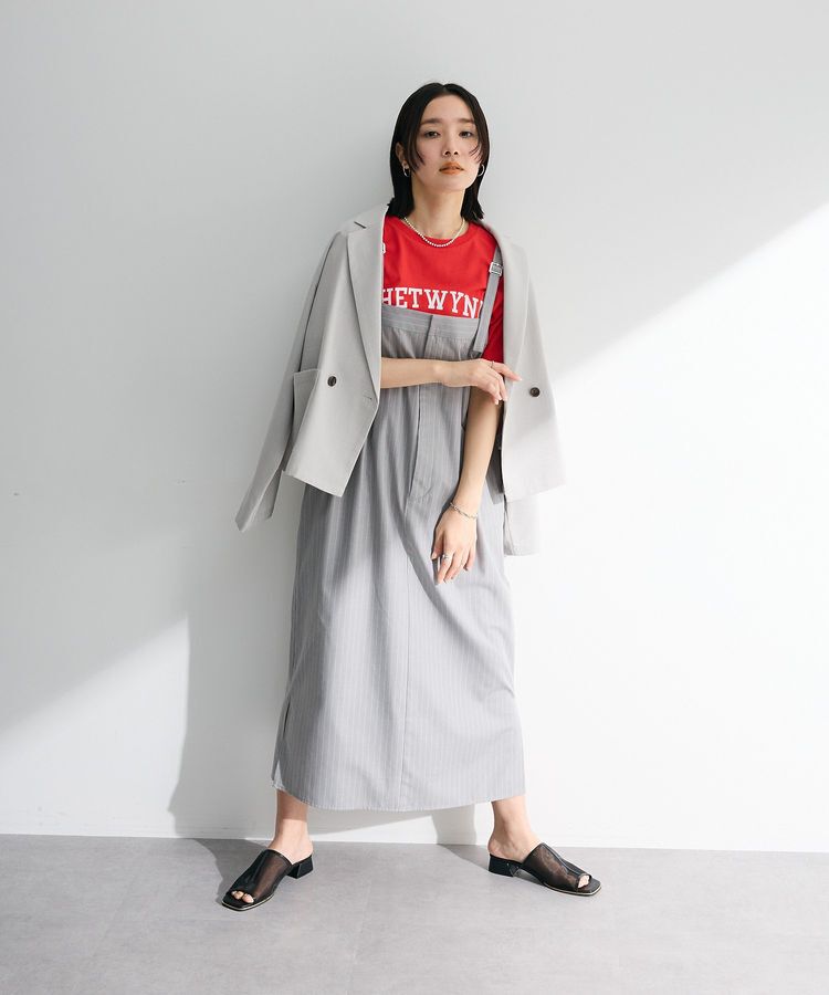 Green Parks「汗染み防止カレッジロゴボックスTシャツ」|Tシャツ・カットソー|