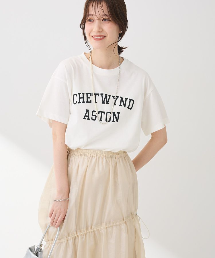 Green Parks「汗染み防止カレッジロゴボックスTシャツ」|Tシャツ・カットソー|