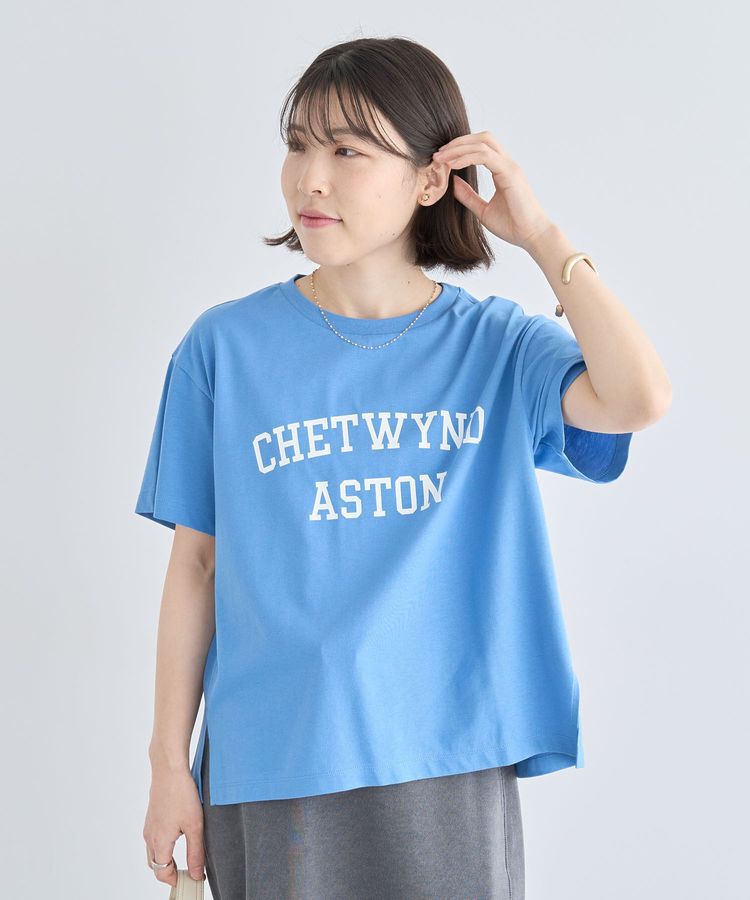 Green Parks「汗染み防止カレッジロゴボックスTシャツ」|Tシャツ・カットソー|