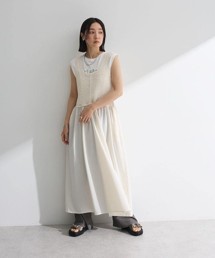 Green Parks「・SUGAR SPOON クロシェキリカエワンピース」|ワンピース|Ivory