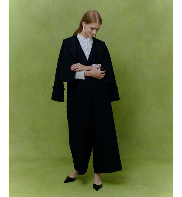 LOULOU WILLOUGHBY「【LOULOU WILLOUGHBY】ファンシーツイードセーラージャケット」|テーラードジャケット|