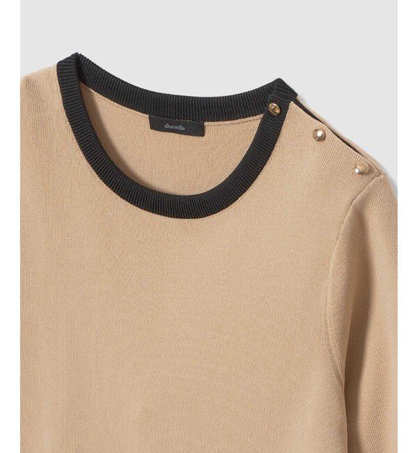 allureville「ソウバリ肩釦クループルオーバー」|ニット・セーター|