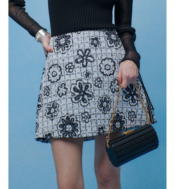 LOULOU WILLOUGHBY「【LOULOU WILLOUGHBY】MALHIA ツイードミニスカート」|スカート|