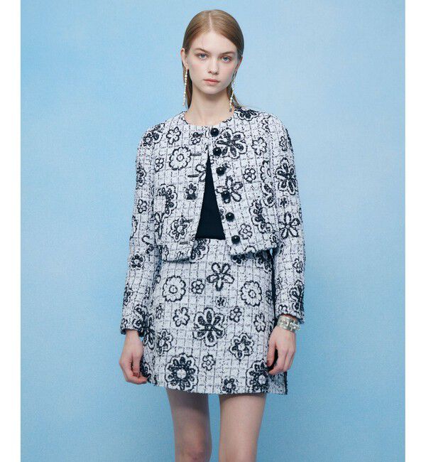 LOULOU WILLOUGHBY「【LOULOU WILLOUGHBY】MALHIA ツイードミニスカート」|スカート|