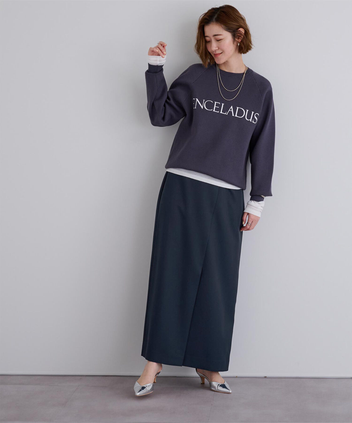 ur's「ﾗｯﾌﾟﾃﾞｻﾞｲﾝIﾗｲﾝｽｶｰﾄ」|スカート|