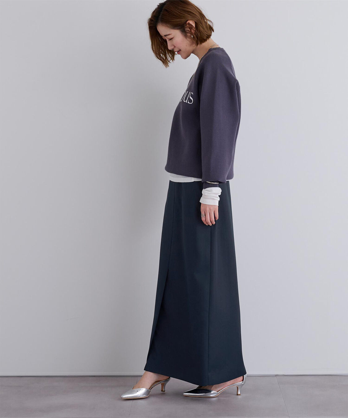 ur's「ﾗｯﾌﾟﾃﾞｻﾞｲﾝIﾗｲﾝｽｶｰﾄ」|スカート|