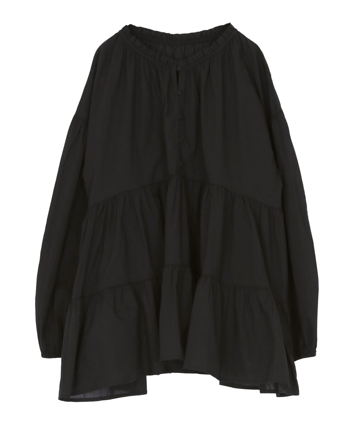 titivate「コットンボイルティアードチュニック/トップス」|シャツ・ブラウス|