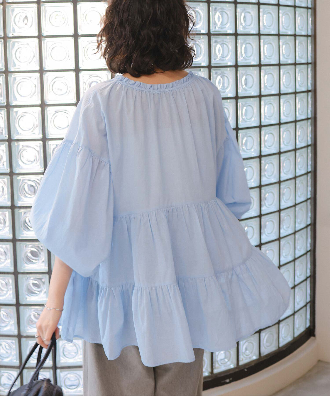 titivate「コットンボイルティアードチュニック/トップス」|シャツ・ブラウス|