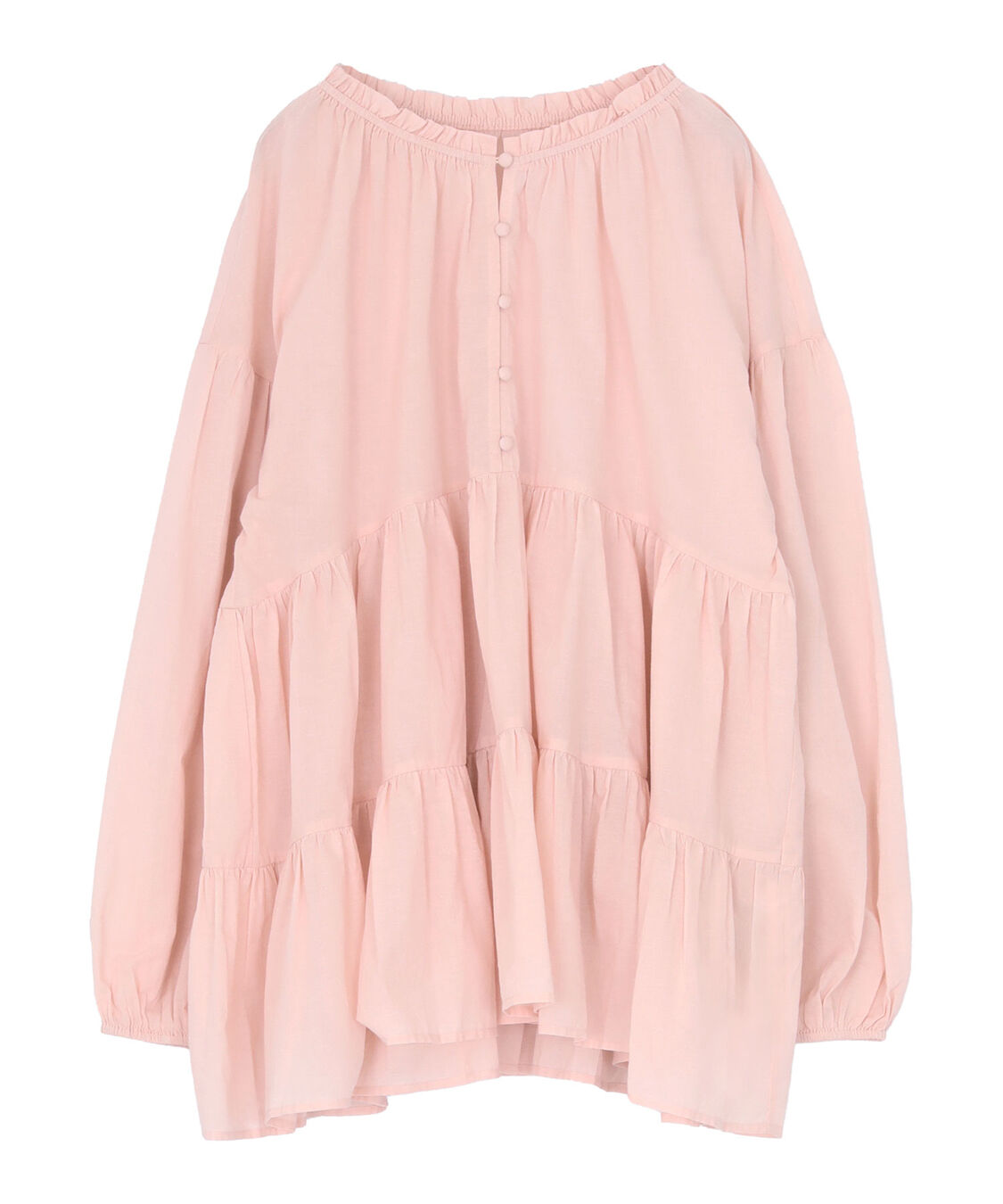 titivate「コットンボイルティアードチュニック/トップス」|シャツ・ブラウス|