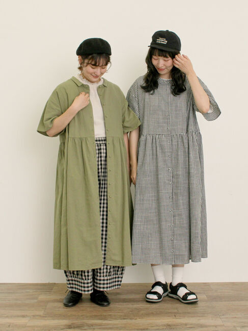 Samansa Mos2「【WEB限定】ちび襟シャツワンピース」|ワンピース|