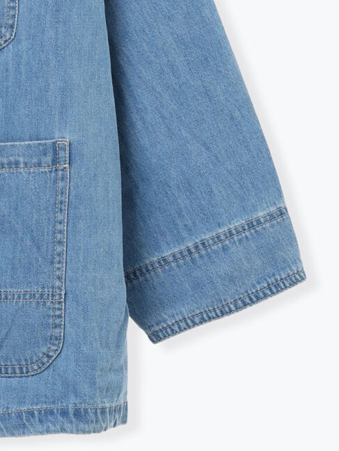 Samansa Mos2「デニムカバーオール」|ブルゾン・スタジャン|