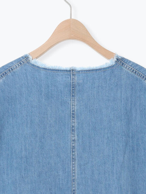 Samansa Mos2「デニムカバーオール」|ブルゾン・スタジャン|