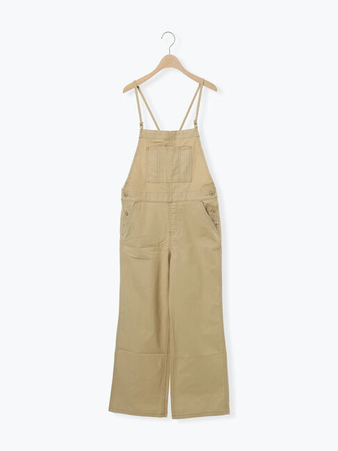 Samansa Mos2「配色ステッチサロペット」|その他|ベージュ