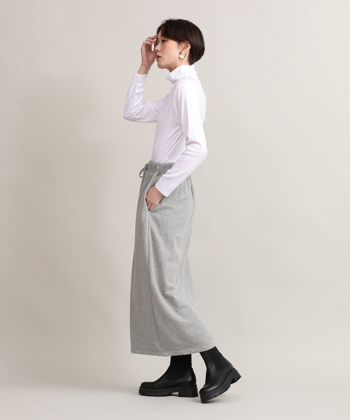 DAY by DAY it&rsquo;s international「ハイネックカットソー《スビン綿MIXフライス》」|Tシャツ・カットソー|