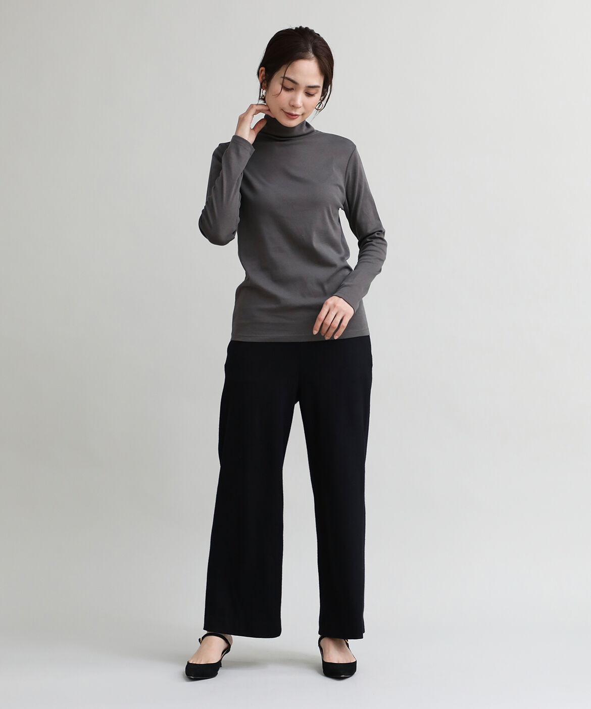 DAY by DAY it&rsquo;s international「ハイネックカットソー《スビン綿MIXフライス》」|Tシャツ・カットソー|