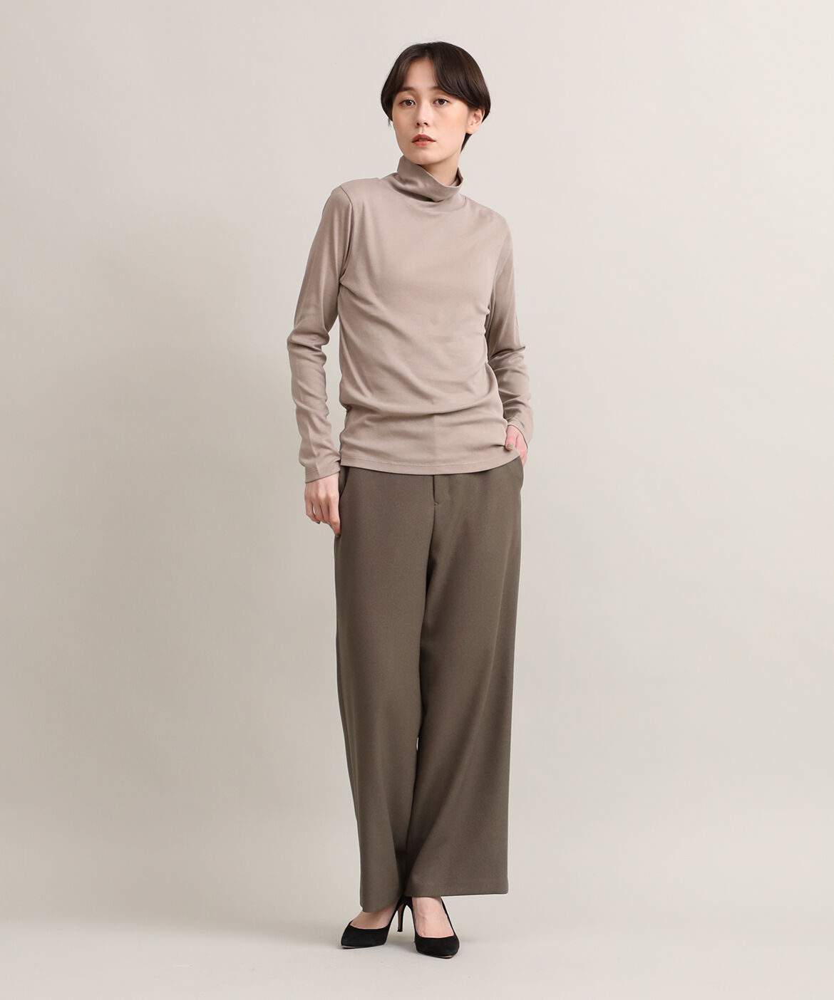 DAY by DAY it&rsquo;s international「ハイネックカットソー《スビン綿MIXフライス》」|Tシャツ・カットソー|