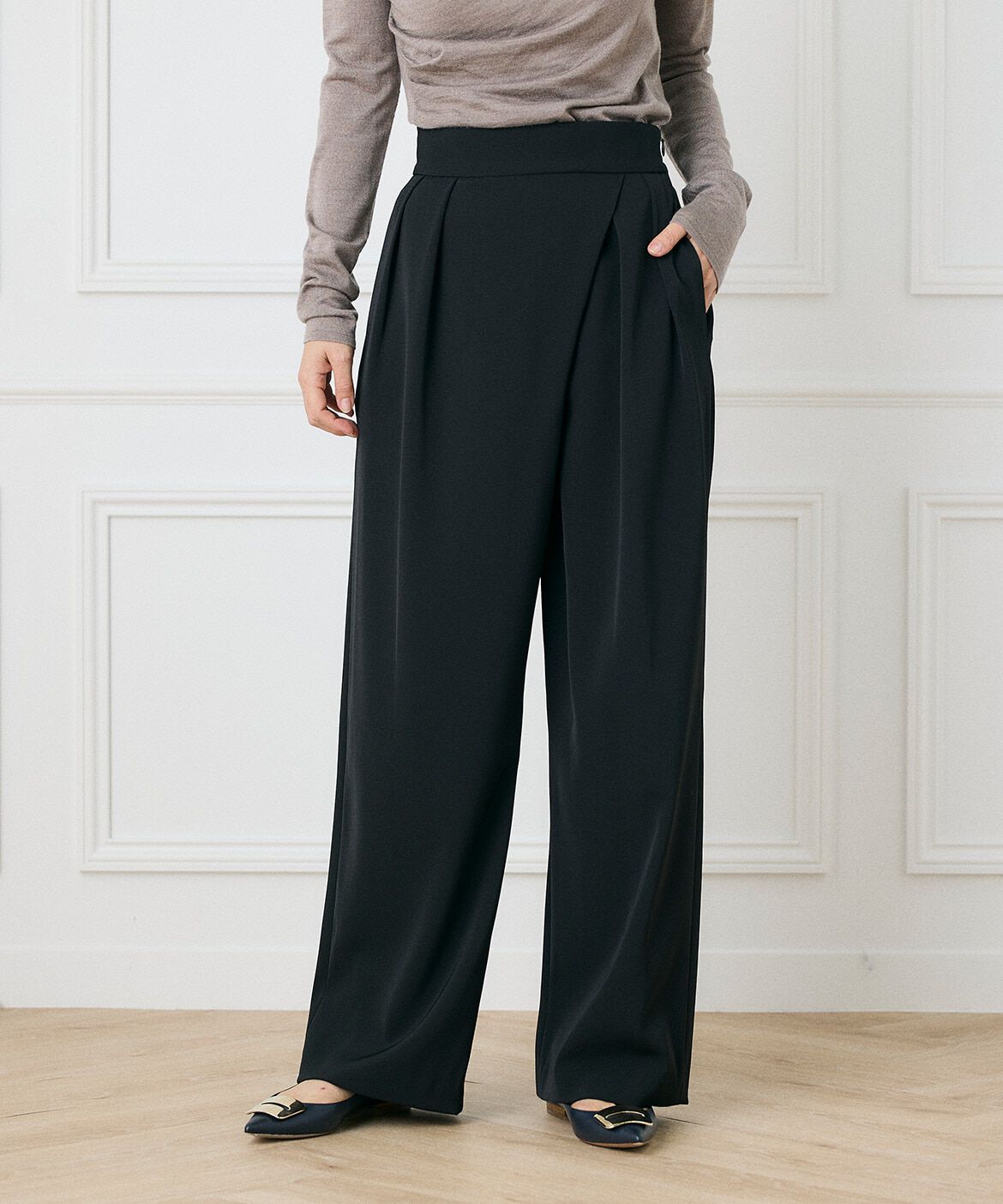 INED「《大きいサイズ》ラップパンツ《la veille by SUPERIOR CLOSET》」|その他|