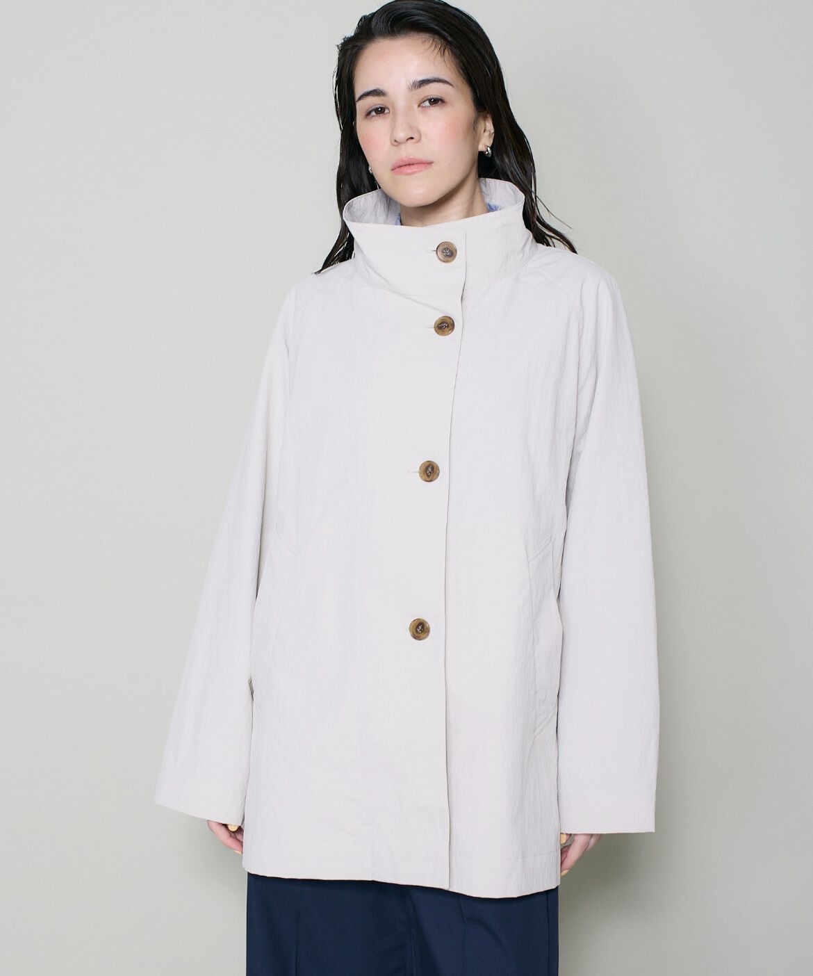 DAY by DAY it&rsquo;s international「ナイロンスタンドカラーテントコート」|ピーコート|