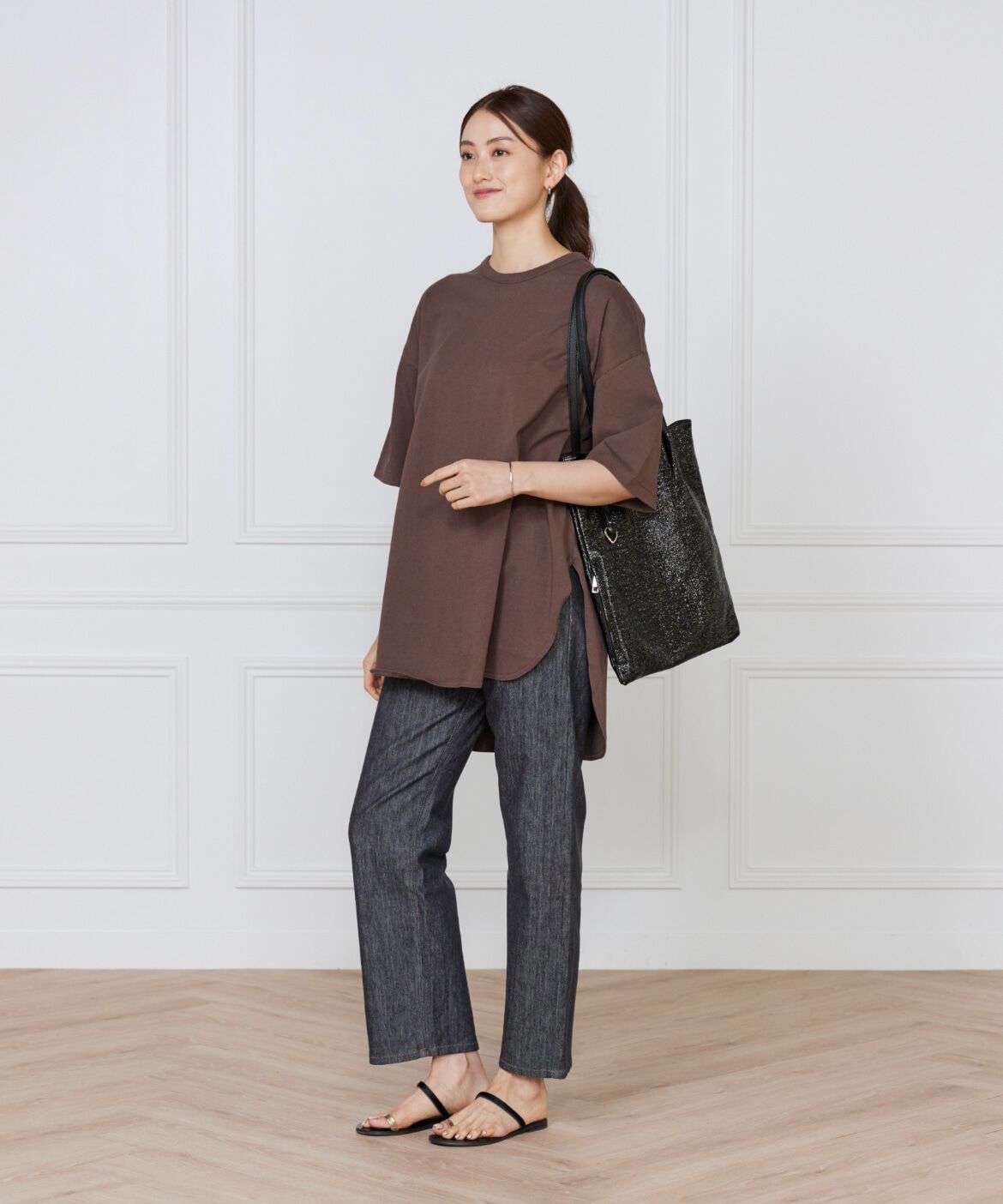 DAY by DAY it&rsquo;s international「メタリックツマミハンドルフラットトートバッグ/A4対応《COOCO/クーコ》」|その他|